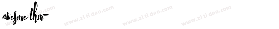 awesome thin字体转换